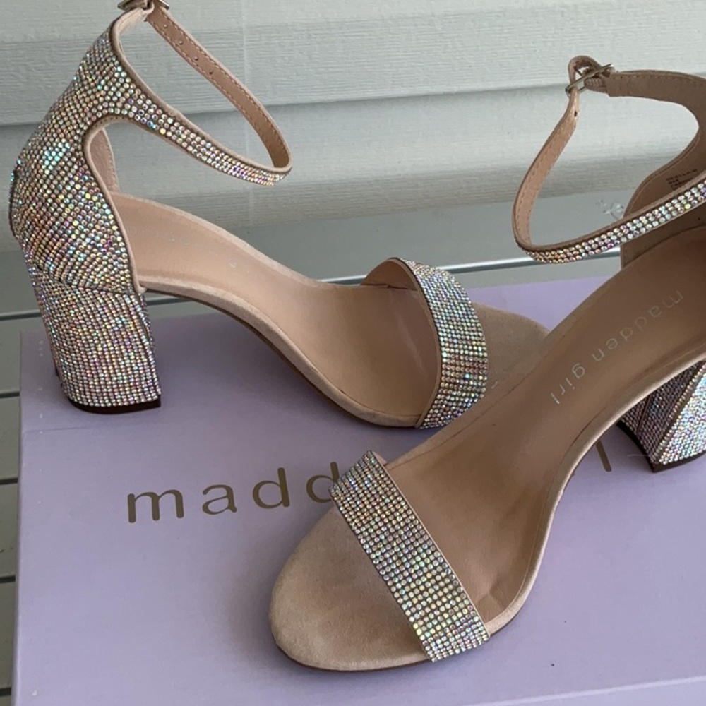EUCSteve Madden Dress Sandals Size 6 Worn 1 X Blush multi Beautiful